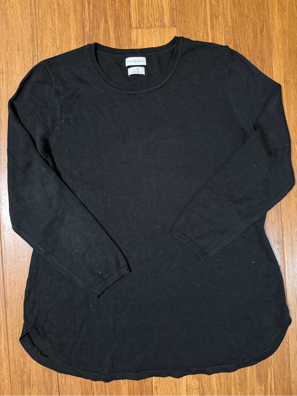 Van Heusen Black Crew Neck Sweater